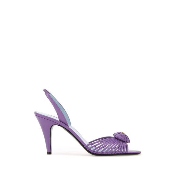VALENTINO GARAVANI Shoes - Valentino Garavani Women Purple Leather Royal Sandals